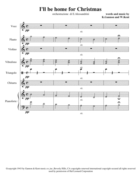 I'll Be Home For Christmas (arr. Ester Alessandrini)