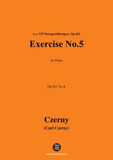 C. Czerny-Exercise No.5,Op.261 No.5 (arr. OSM Press)
