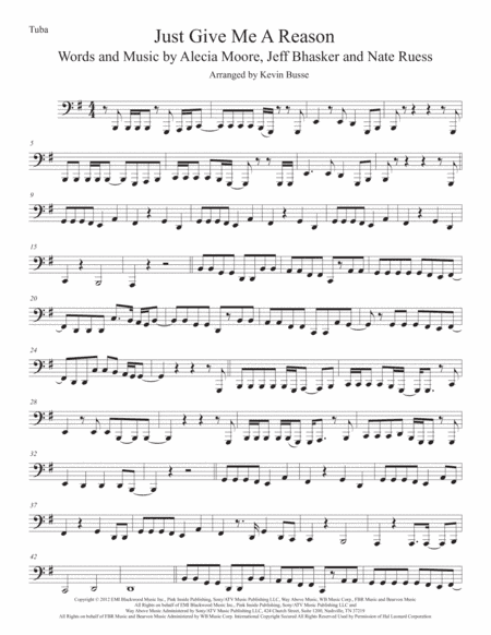 Just Give Me A Reason (arr. Kevin Busse)