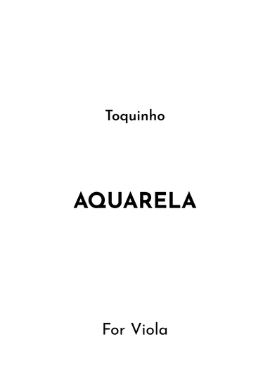 Aquarela-toquinho (arr. Jireh J.)