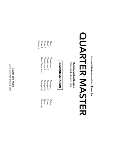 Quarter Master (arr. Lauren Ellis)