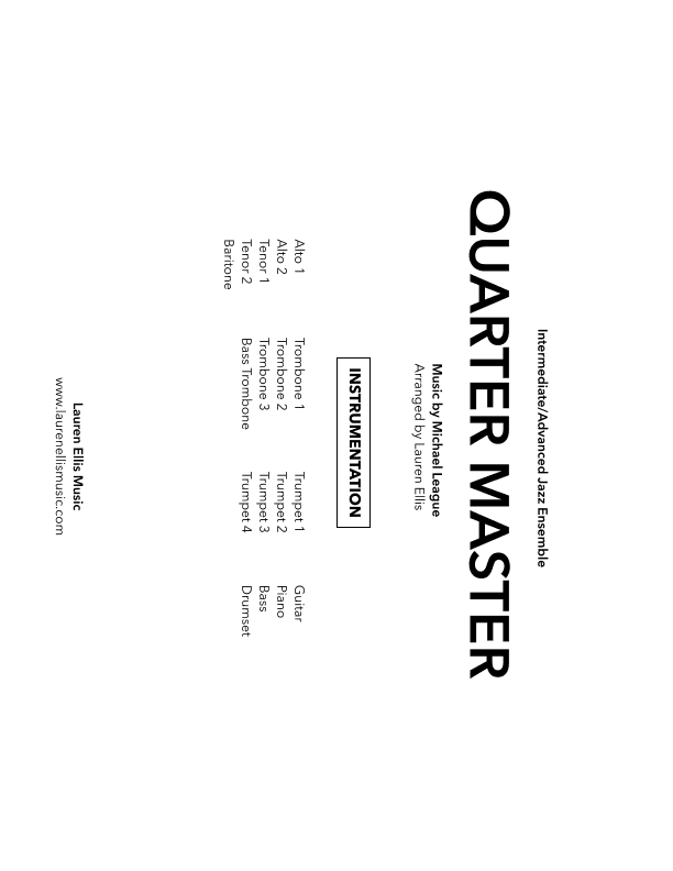 Quarter Master (arr. Lauren Ellis)