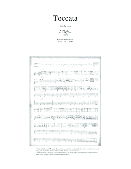 TOCCATA (fanfare) from the 1607 opera "L'Orfeo" by Claudio Monteverdi (arr. for full band) (arr. Brian Harris)