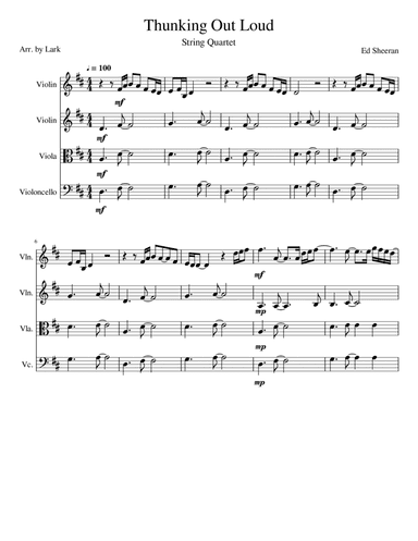 Thinking Out Loud (arr. Lark)