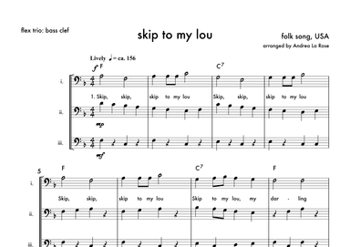 Skip to My Lou (arr. Andrea La Rose)