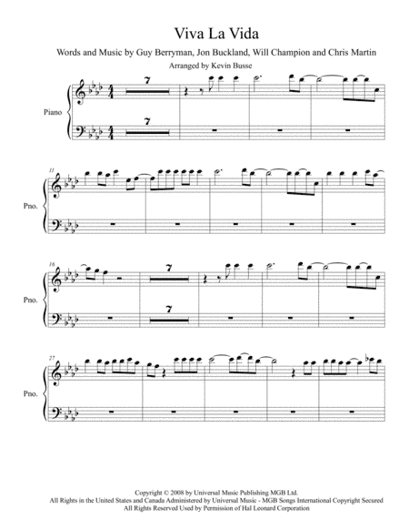 Viva La Vida (arr. Kevin Busse)