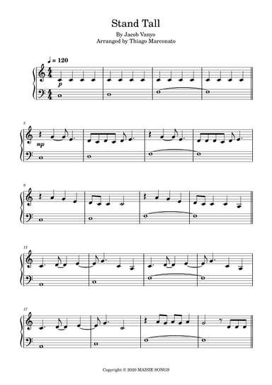 Stand Tall (arr. Thiago Marconato)