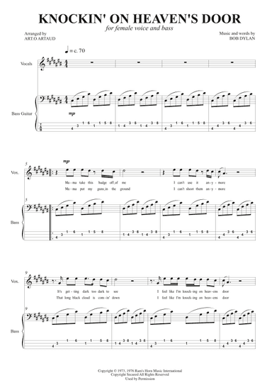 Knockin' On Heaven's Door (arr. Art.o Artaud)