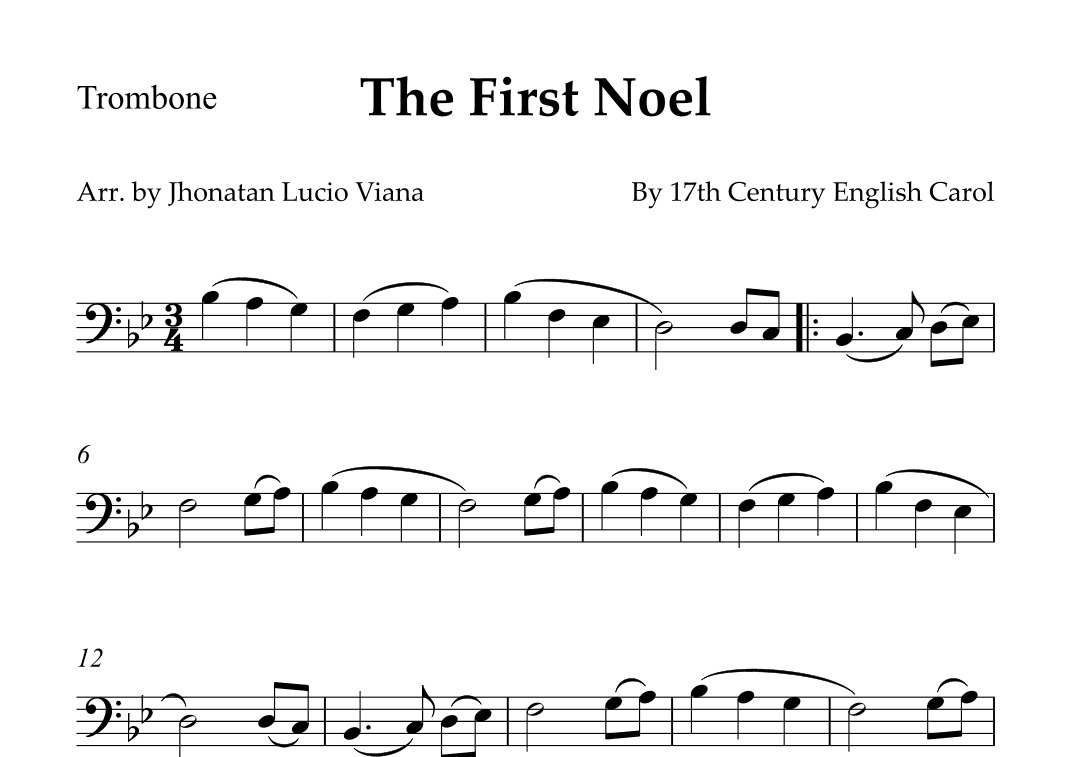 The First Noel (arr. Jhonatan Lucio Viana)