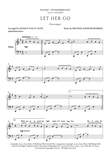 Let Her Go (arr. Danilo "Daca" Alves)
