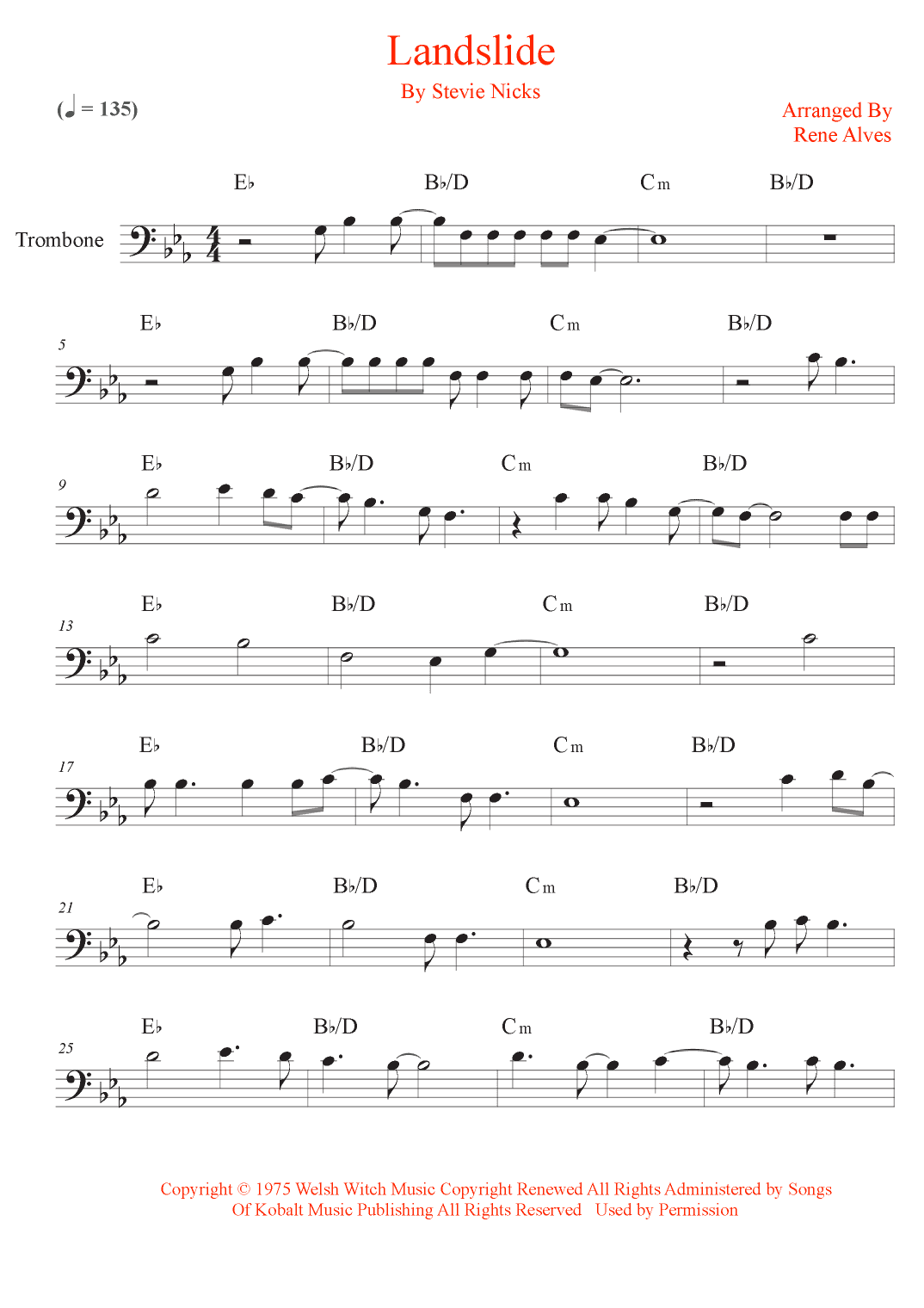 Landslide (arr. Rene Alves)