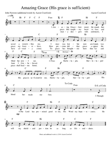 Amazing Grace (His grace is sufficient)