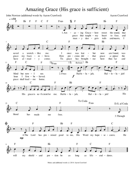 Amazing Grace (His grace is sufficient)