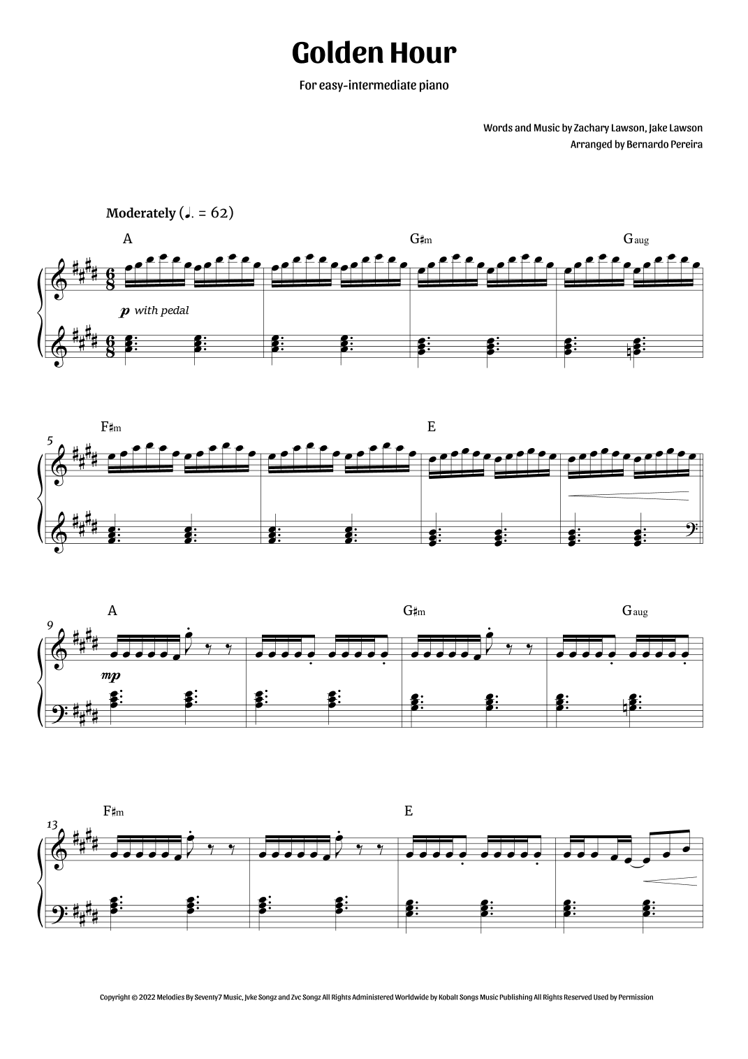 Golden Hour (arr. Bernardo Pereira)