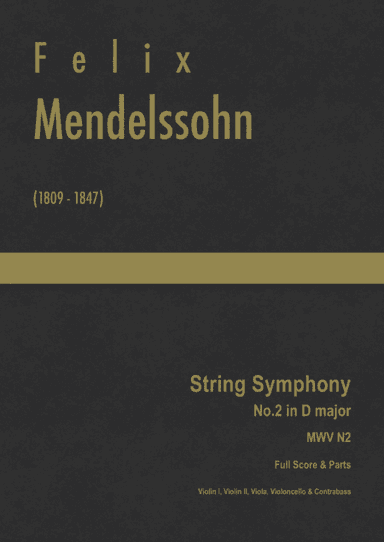 Mendelssohn - String Symphony No.2 in D major, MWV N 2 (arr. J.G. Cucó Barber)