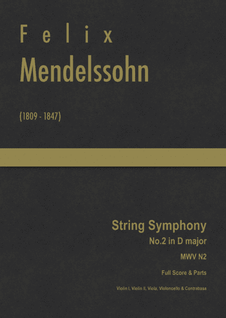 Mendelssohn - String Symphony No.2 in D major, MWV N 2 (arr. J.G. Cucó Barber)