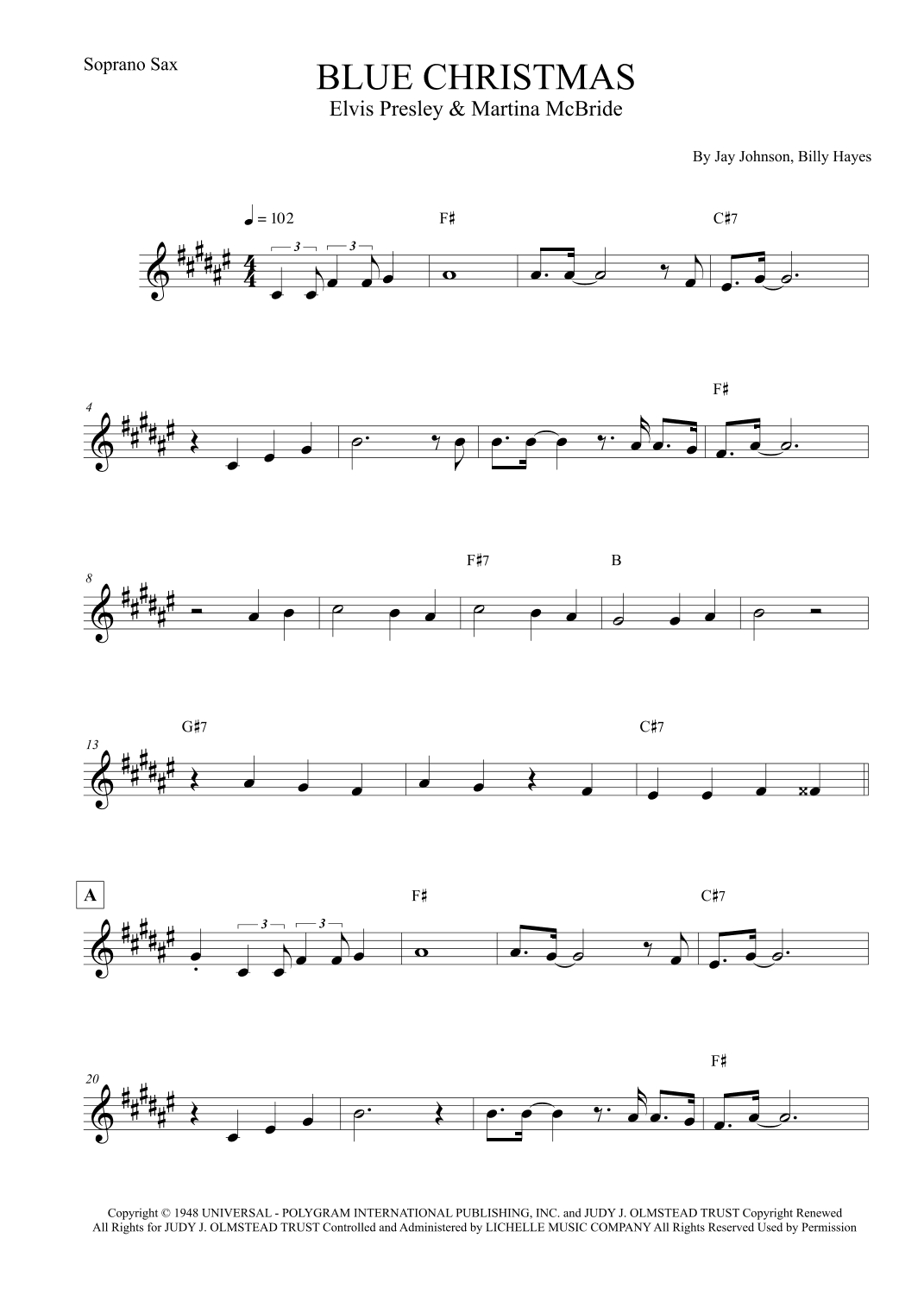 Blue Christmas (arr. Leo Silva)