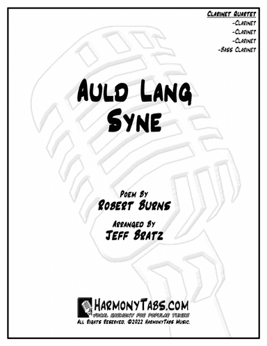 Auld Lang Syne (Clarinet Quartet) (arr. Jeff Bratz)