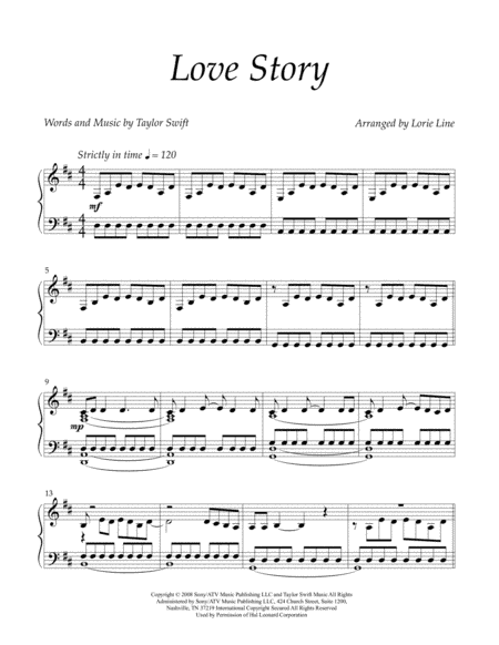 Love Story (arr. Lorie Line)