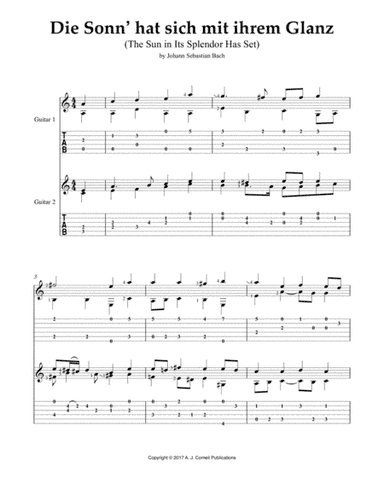 Die Sonn’ hat sich mit ihrem Glanz (The Sun in Its Splendor Has Set) (arr. Mark Phillips)