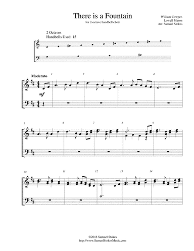 There is a Fountain - for 2-octave handbell choir (arr. Samuel Stokes)