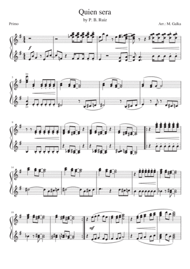 Quien Sera (arr. Magdalena Galka)