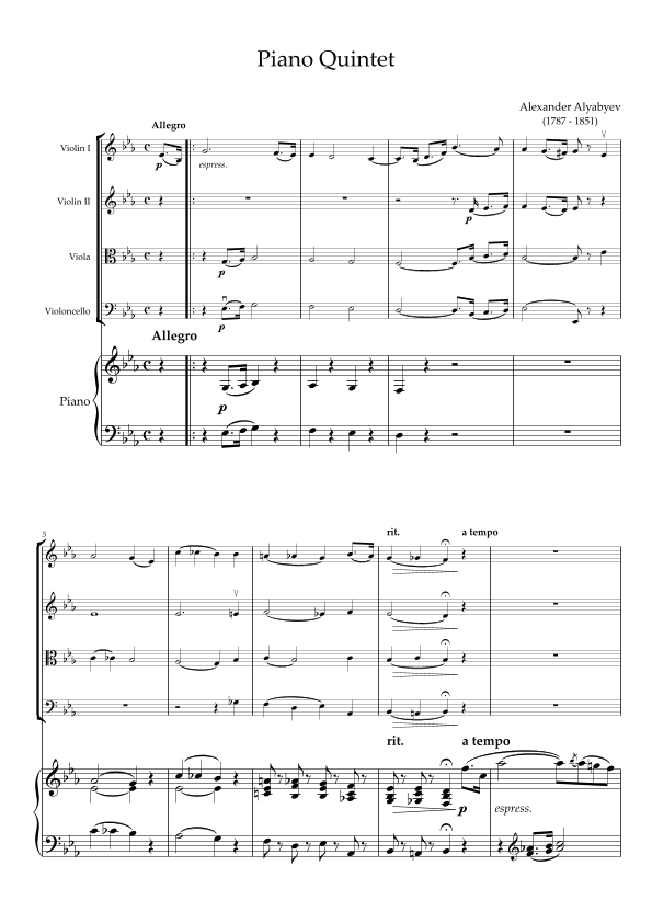 Piano Quintet