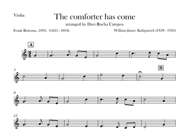 The comforter has come (arr. Davi Rocha Campos)