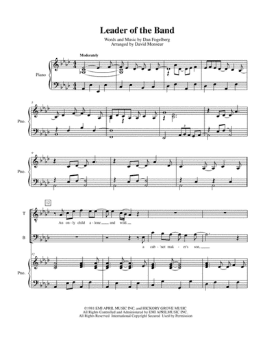 Leader Of The Band (arr. David Monseur)