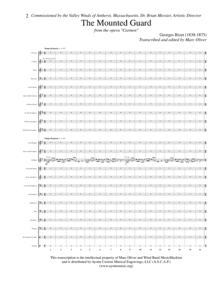 The Mounted Guard (from Carmen) (arr. Marc Oliver)