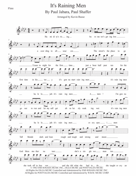 It's Raining Men (arr. Kevin Busse)