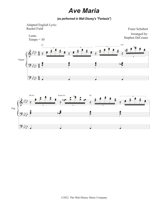 Ave Maria, Op. 52 No. 6 (arr. Stephen DeCesare)