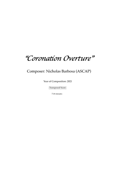 "Coronation Overture"