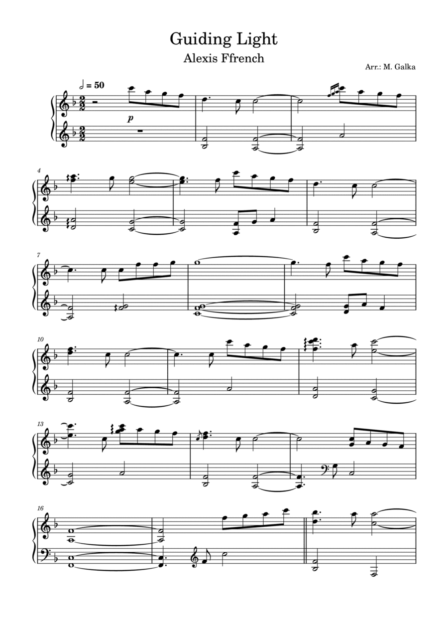 Guiding Light (arr. Magdalena Galka)