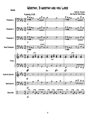 Worthy O worthy are you Lord (arr. Pete Cross)