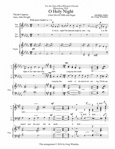 O Holy Night (arr. Greg Wheatley)