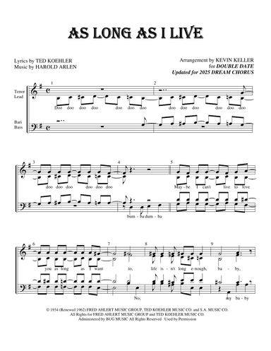 As Long As I Live (arr. Kevin Keller)