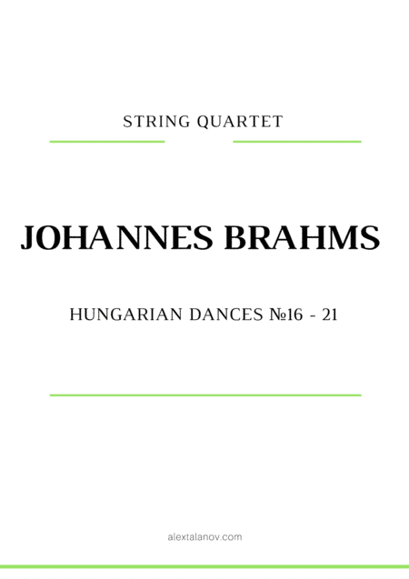 Hungarian dances ?16-21