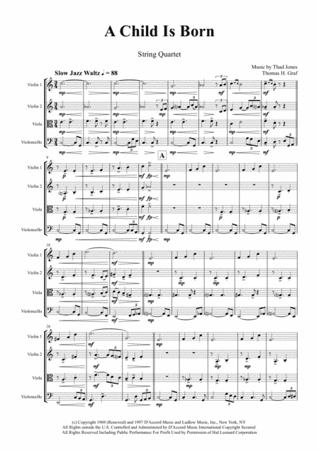 A Child Is Born (arr. Thomas H. Graf)