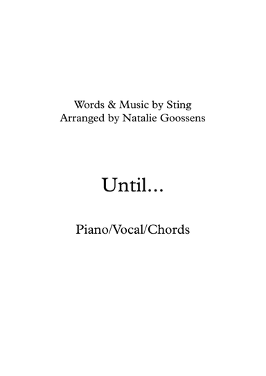Until... (arr. Natalie Goossens)