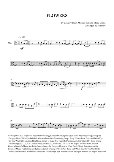 Flowers (arr. Milanov)