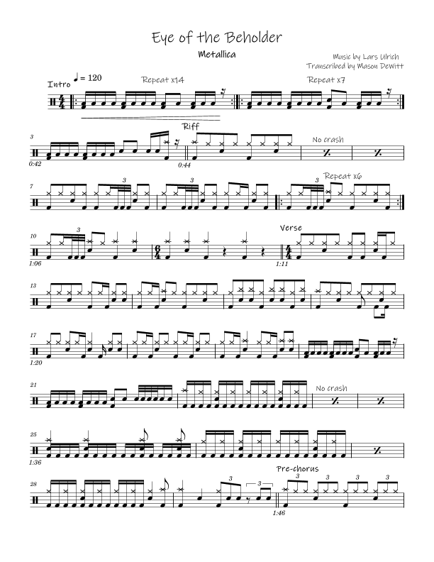 Eye Of The Beholder (arr. Mason DeWitt)