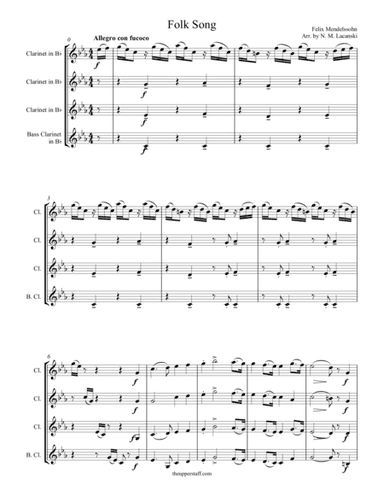 Folk Song (arr. Nick Lacanski)