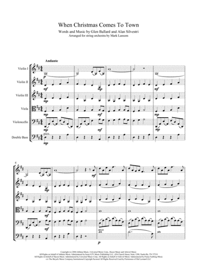 When Christmas Comes To Town from Warner Bros. Pictures' THE POLAR EXPRESS (arr. Mark Lansom)