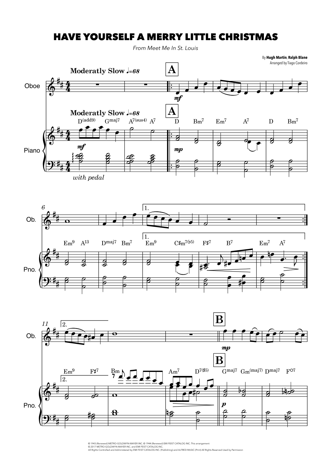 Have Yourself A Merry Little Christmas (arr. Tiago Cordeiro)