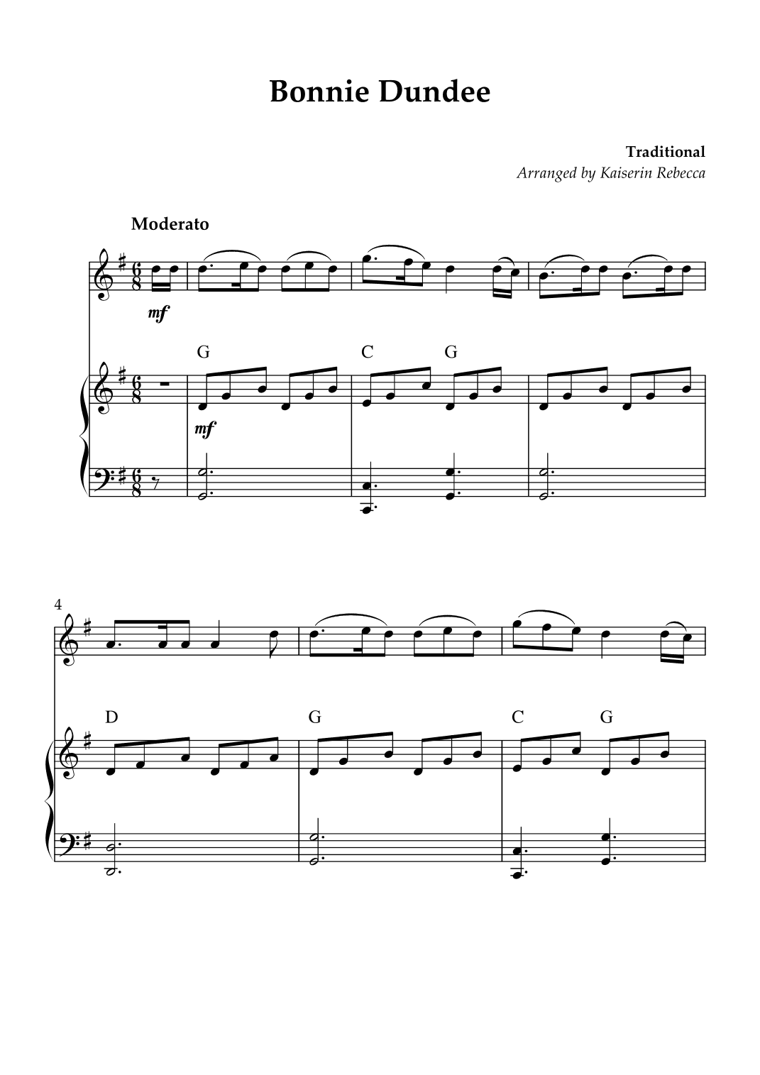 Bonnie Dundee (arr. Kaiserin Rebecca)