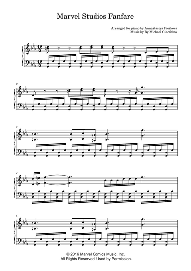 Marvel Studios Fanfare 3 (arr. Annastasiya Pieskova)