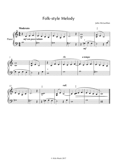Folk-style Melody