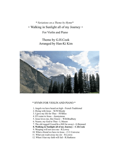 Walking in Sunlight all of my journey (Violin and Piano) (arr. Han-Ki Kim)