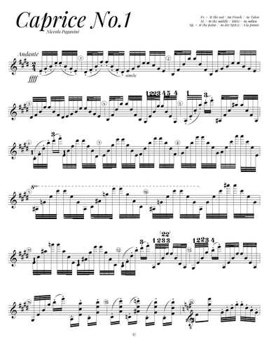 Caprice No. 1 (arr. Melita Cruz (Transcriber))